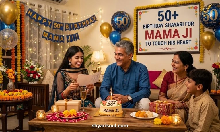 50+ Birthday Shayari for Mama Ji to Touch His Heart