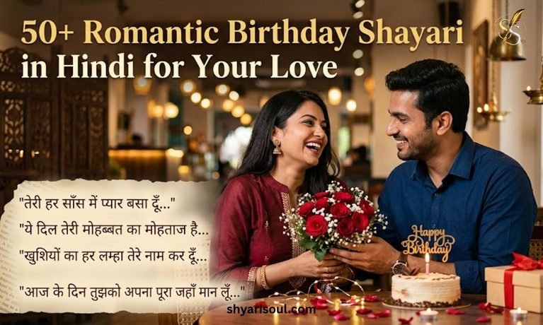 50+ Romantic Birthday Shayari in Hindi for Your Love