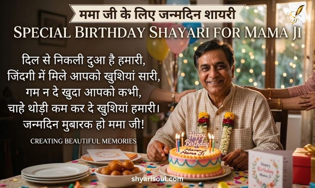 Birthday Shayari for Mama Ji in Hindi with Images