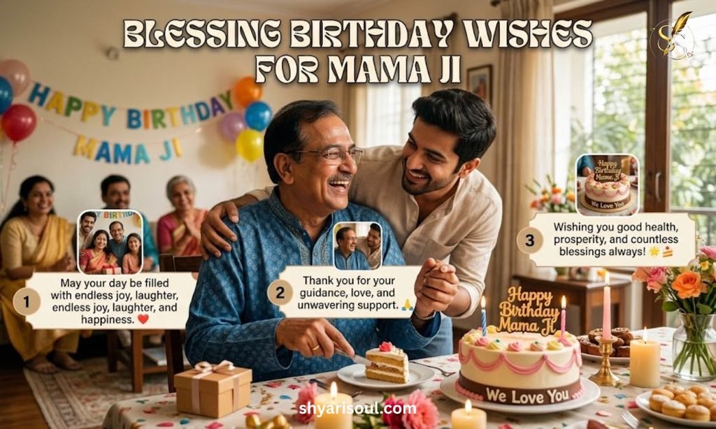 Blessing Birthday Wishes for Mama Ji for Status