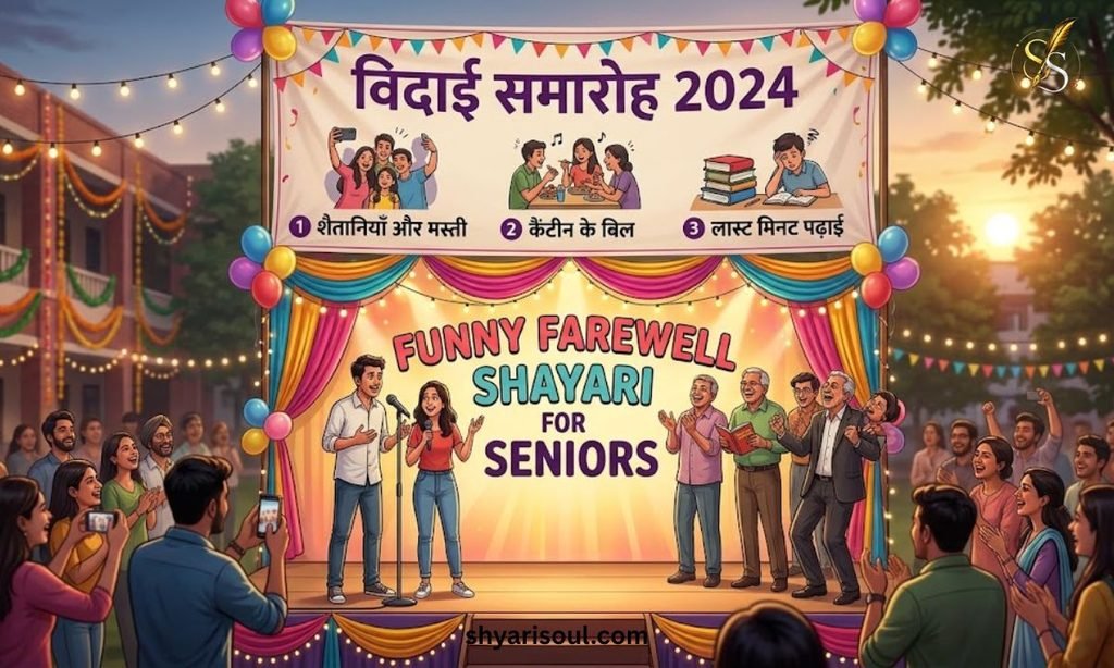 Funny Farewell Shayari for Seniors in Hindi