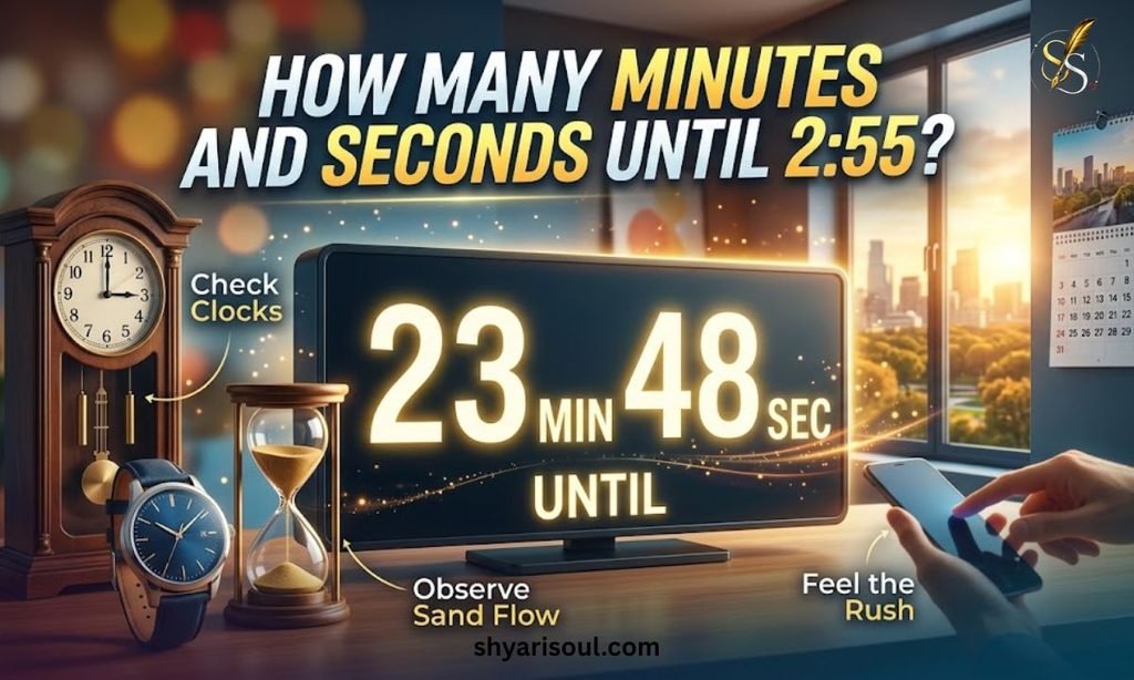How Many Minutes and Seconds Until 2:55?