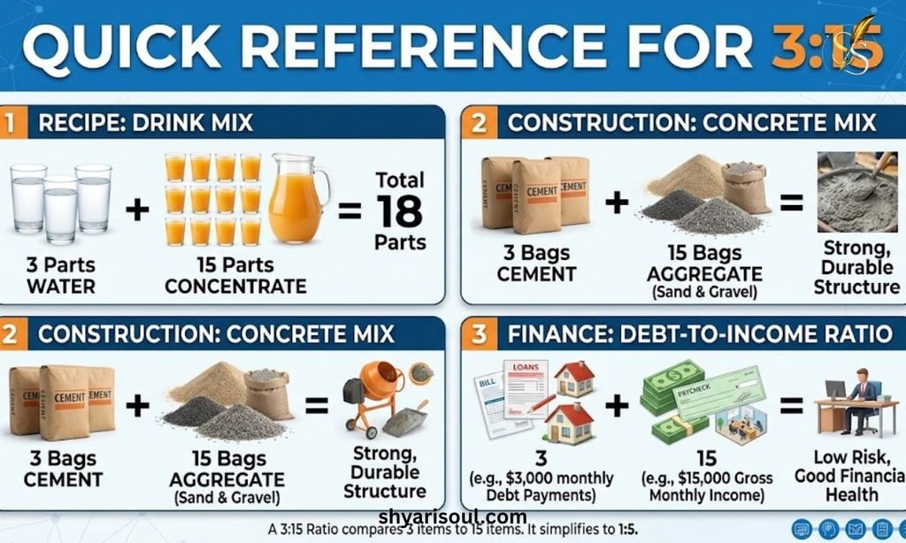 Quick Reference for 3:15