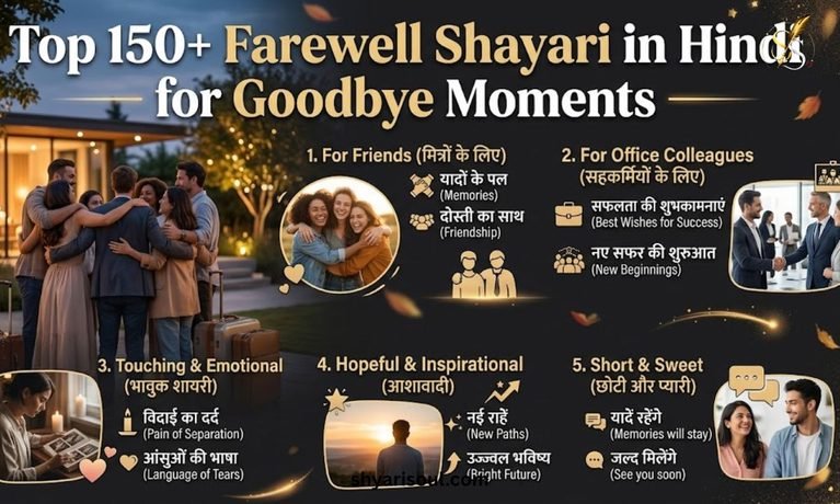 Top 150+ Farewell Shayari in Hindi_ for Goodbye Moments